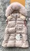 Moncler Fur-Trimmed Hooded Down Vest