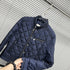 Moncler Diamond-Quilted Zip Coat