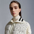 Moncler Ivory Speckled Zip-Front Coat