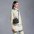 Moncler Ivory Speckled Zip-Front Coat