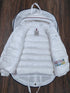 Moncler Hooded Contrast-Trim Short Puffer Coat