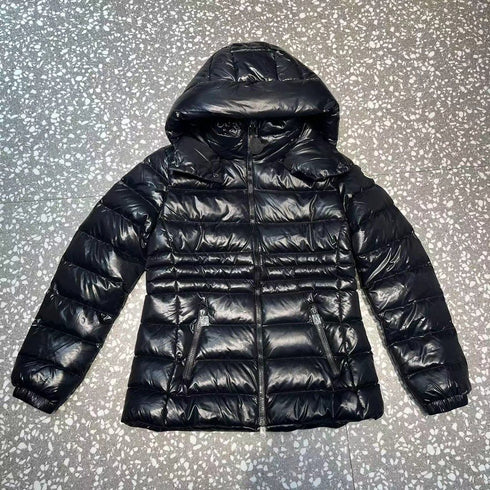 Moncler Women's Glossy Quilted Detachable Hood Puffer Coat