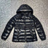Moncler Women's Glossy Quilted Detachable Hood Puffer Coat