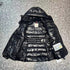 Moncler Women's Glossy Quilted Detachable Hood Puffer Coat