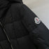 Moncler Women's Black Long Hooded Quilted Puffer Coat