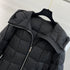 Moncler Women's Black Long Hooded Quilted Puffer Coat