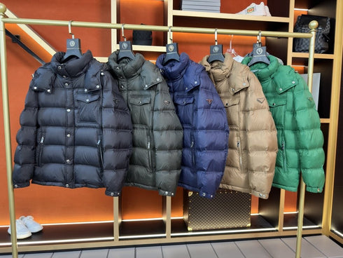 Prada Hooded Quilted Puffer Jacket