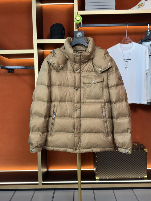 Prada Hooded Quilted Puffer Jacket