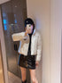 Prada Triangle Plaque Short Down Jacket