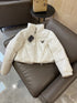 Prada Triangle Plaque Short Down Jacket