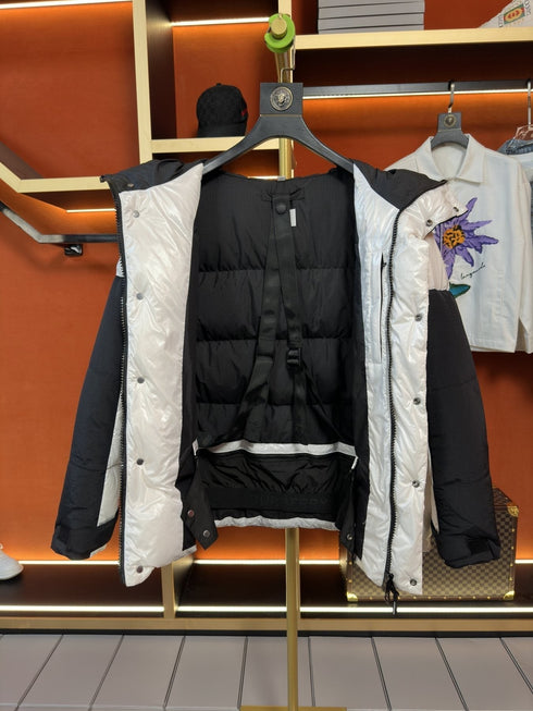 Burberry Hooded Color-Block Puffer Jacket