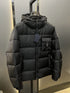 Prada Black Hooded Quilted Puffer Jacket