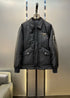 Prada Black Padded Zip-Front Puffer Jacket