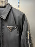 Prada Black Padded Zip-Front Puffer Jacket