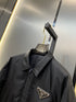 Prada Black Padded Zip-Front Puffer Jacket