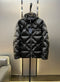 Prada Black Hooded Quilted Puffer Jacket
