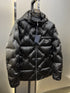 Prada Black Hooded Quilted Puffer Jacket