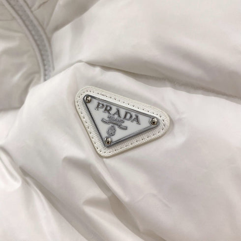 Prada Quilted Triangle Badge Puffer Jacket