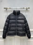Prada Black Quilted Logo Puffer Jacket