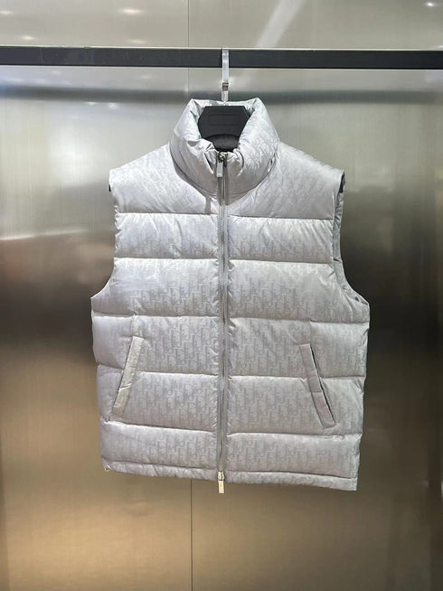 Dior All-Over Pattern Quilted Down Vest