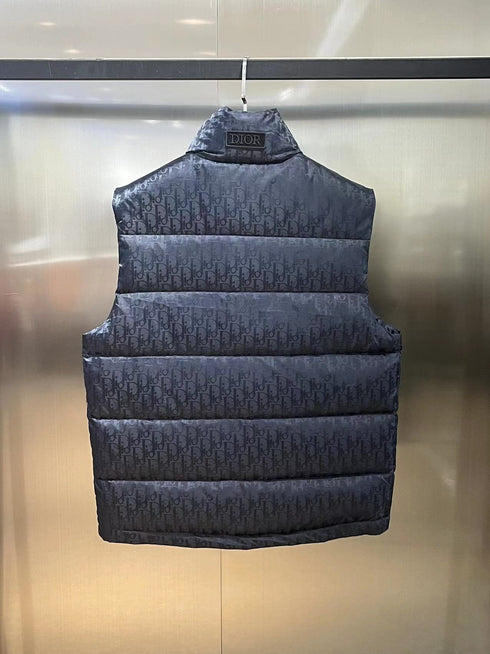 Dior All-Over Pattern Quilted Down Vest