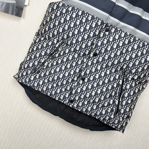 Dior Reversible Navy Quilted Down Vest