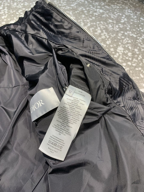Dior Geometric-Pattern Short Down Jacket