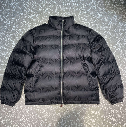 Dior Geometric-Pattern Short Down Jacket