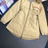 Prada Fur-Trim Hood Long Down Jacket
