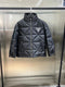 Prada Men's Black Diamond-Quilted Hooded Puffer Jacket