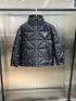 Prada Men's Black Diamond-Quilted Hooded Puffer Jacket