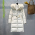 Prada Fur-Trim Hooded Longline Puffer Jacket