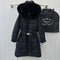 Prada Fur-Trim Hooded Longline Puffer Jacket