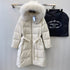 Prada Fur-Trim Hooded Longline Puffer Jacket