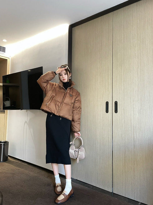 Prada Cropped Quilted Puffer Jacket