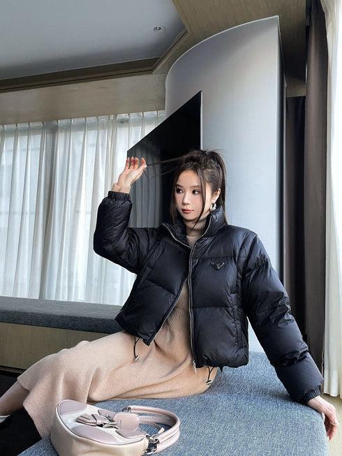 Prada Cropped Quilted Puffer Jacket