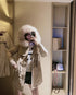 Prada Detachable Fox Fur-Trim Hood Long Down Jacket