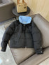 Prada Reversible Cropped Puffer Jacket with Removable Bow Scarf