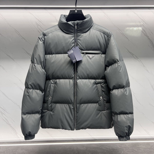 Prada Quilted Stand-Collar Puffer Jacket