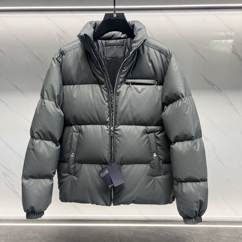 Prada Quilted Stand-Collar Puffer Jacket