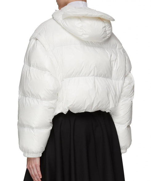 Prada Women's Cropped Convertible Puffer Jacket