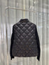 Moncler Diamond-Quilted Knit Sleeve Jacket