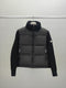 Moncler Women's High-Collar Knit-Sleeve Down Jacket