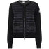 Moncler Women's Quilted Knit-Sleeve Zip-Front Jacket