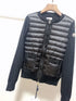 Moncler Women's Quilted Knit-Sleeve Zip-Front Jacket