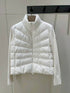Moncler Quilted Knit Sleeve Down Jacket