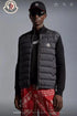 Moncler Quilted Knit-Sleeve Down Jacket
