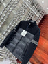 Moncler Knit-Sleeve Down Jacket