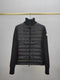 Moncler Black Hybrid Padded Knit Zip Jacket