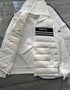 Moncler Hooded Knit-Sleeve Puffer Jacket